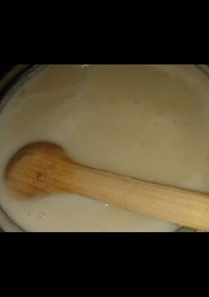 Una foto de Atole Blanco para acompañar buñuelos