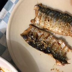 A picture of Teriyaki sauce grilled mackerel 🐟.