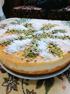 صورة لوصفة بسبوسة بالقشطة