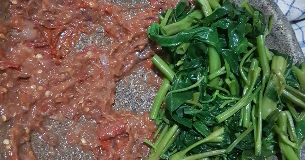 Resep Sambel Kangkung Sat Set (versiku) Mudah dan Praktis Dihidangkan