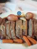 Boiled London Broil Dinner with Buttered Beef Rice