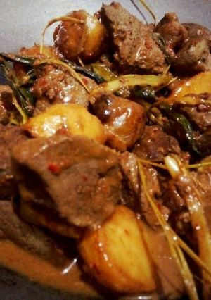 Foto resep 38. Rendang Hati Sapi