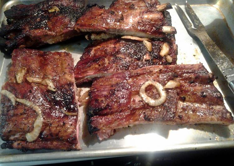 Steps to Prepare Any-night-of-the-week skunks birthday ribs