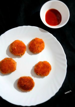 A picture of Raw Banana Cutlets.