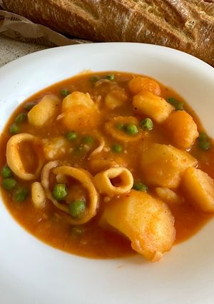 Foto principal de Calamares con patatas
