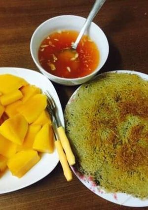 Hình của món Bún khô chiên.