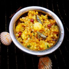 A picture of Sabudana khichdi.