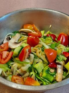 Hình của món Salad tôm khô.