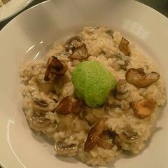 A picture of Wild mushroom risotto.