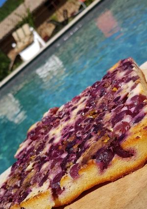 Une photo de Gâteau léger aux cerises et ricotta