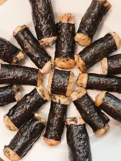 Hình của món Gà Đậu Hủ Cuộn Rong Biển (Eatclean).