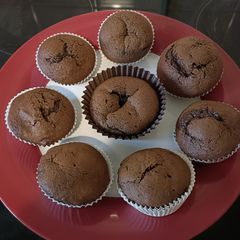 A picture of (150 calorie) Chocolate brownie muffin.