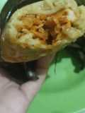 Lontong mie isi sayur dan ayam