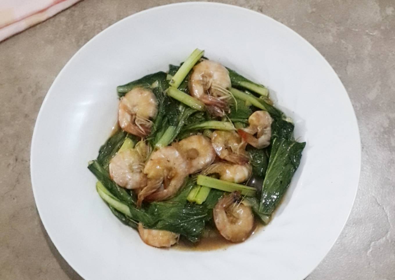 Cah sawi udang