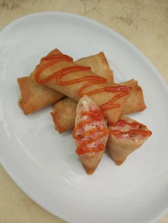 Langkah Gampang Membuat Resep  11. Lumpia Carbonara yang Lezat, Enak Banget