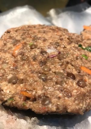 Una foto de Hamburguesa de lentejas