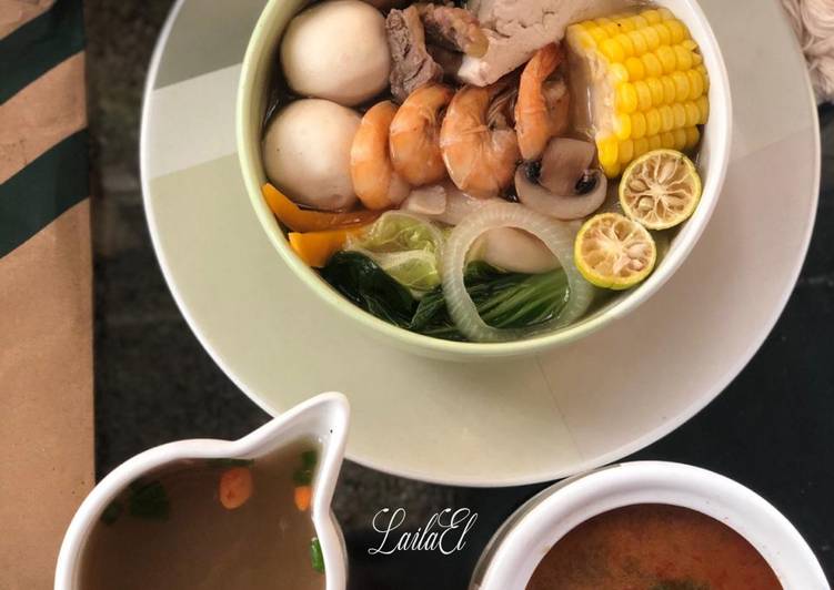 Shabu-Shabu Kuah Sapi dan Kuah Tomyam Simpel
