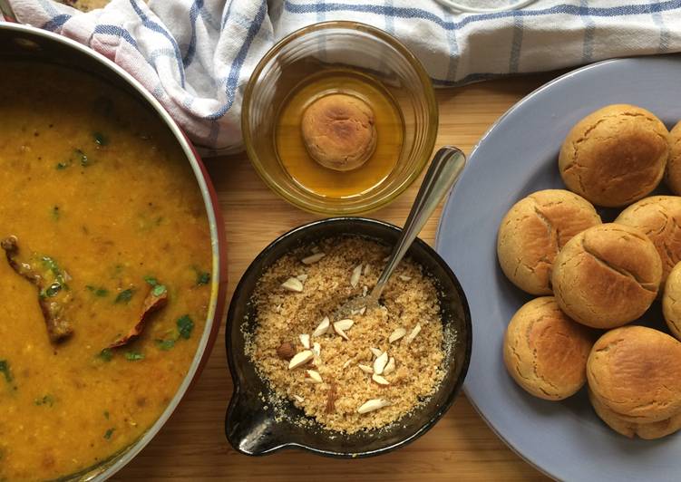Easiest Way to Make Any-night-of-the-week Dal Baati  Churma