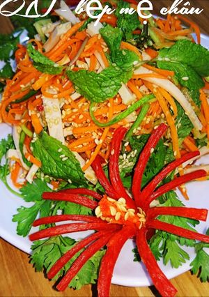 Hình của món Gỏi cà rốt.