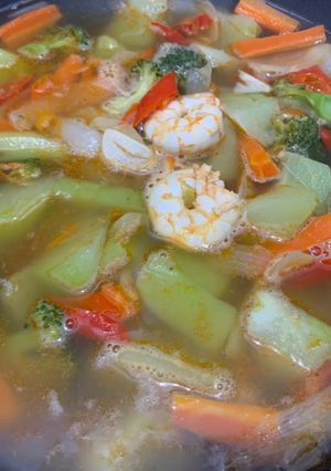 Foto resep Soup sayur pedas