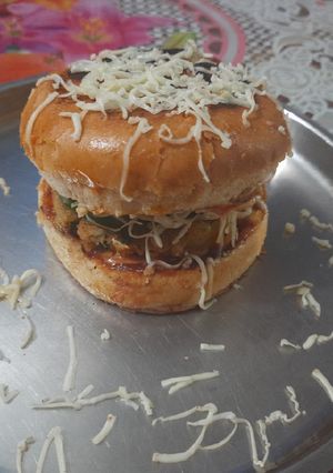 A picture of #wd #Veg. burger.