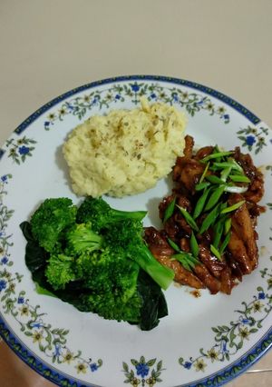 Foto resep Chicken Teriyaki with Mashed potatoes