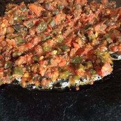 A picture of Masala bhindi.