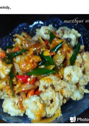 Foto resep Cumi tepung saos asam manis pedas