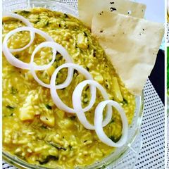 A picture of Aaloo maithi khichdi.