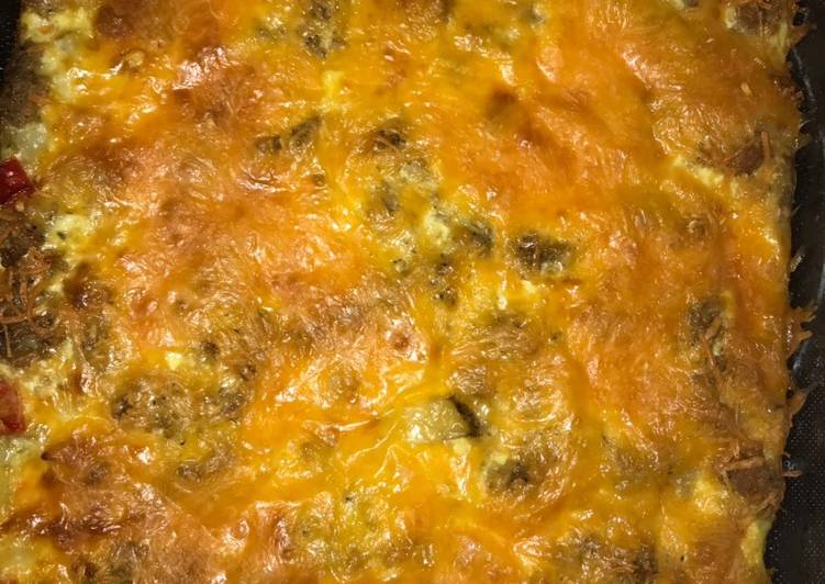 Recipe of Ultimate Sausage breakfast casserole