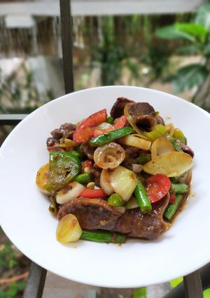 Foto resep Tumis lidah bompap alias bombay paprika