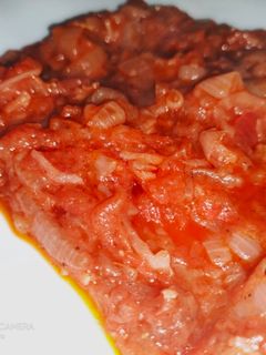 صورة لوصفة شكشوكة كراث و طماطم 🍅