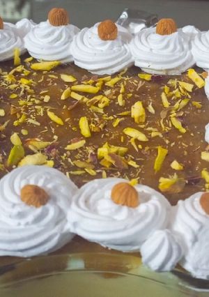 A picture of Khubani Ka Meetha (Apricot Trifle).