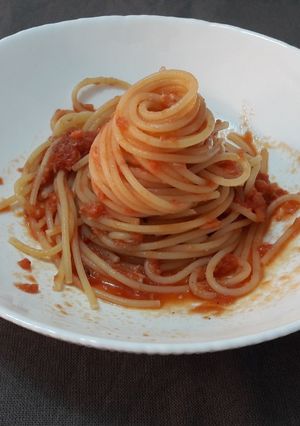 O poză a rețetei Spaghetti cu tonn.