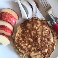 Bannana egg pancakes A picture of Bannana egg pancakes.