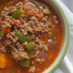 A picture of Minced beef stew.