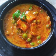 Matar paneer A picture of Matar paneer.