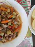 Saltado de chayote con verduras