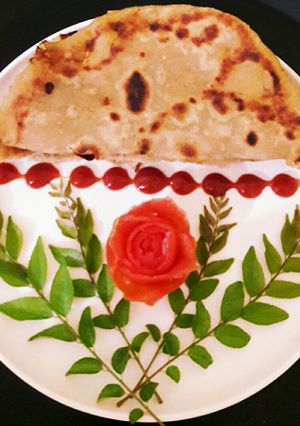 A picture of Hung curd paratha.
