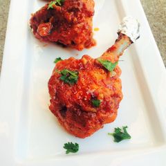 Schezwan Chicken Lollipop A picture of Schezwan Chicken Lollipop.