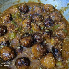 A picture of Bread Veggie Manchurian.