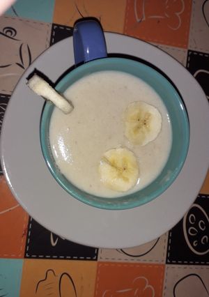 Una foto de Atole de plátano