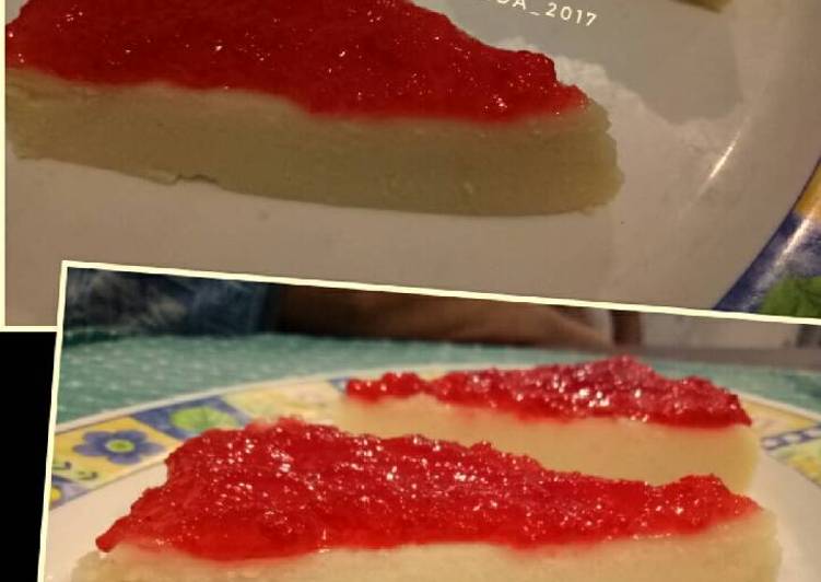 Bagaimana Membuat Cheese cake strawberry simple Anti Gagal