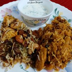 Hyderabadi Chicken Biryani A picture of Hyderabadi Chicken Biryani.