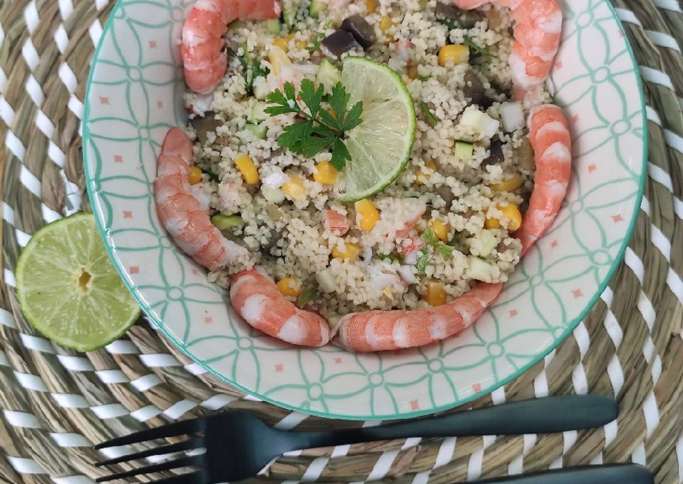 Steps to Make Any-night-of-the-week Taboulé aux crevettes