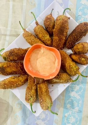 A picture of Peri bites with leftover dinner chicken.