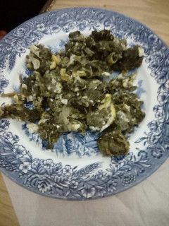 Una foto de Espinacas con huevo