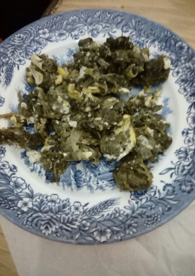 Una foto de Espinacas con huevo