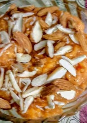 A picture of Moong daal halwa.
