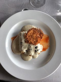 Una foto de Canelones melosos con trufa y crujiente de queso 🧀 con thermomix